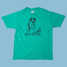 Vintage Hanes 90s Animal Protective League T-Shirt - M