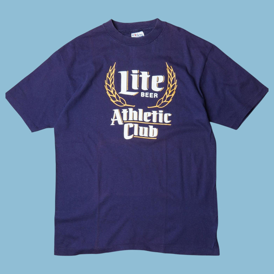 Vintage Hanes 90s Lite Beer Athletic Club T-Shirt - L