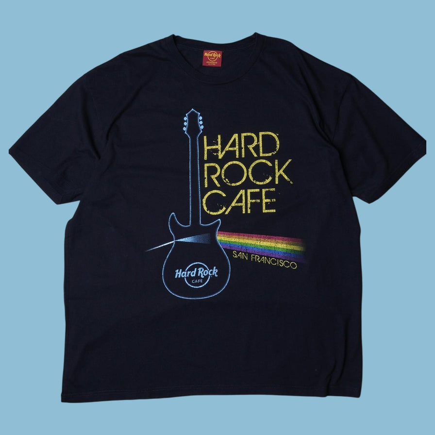 Vintage Hard Rock Cafe San Francisco Rainbow T-Shirt - 2XL