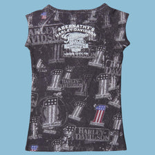 Vintage Harley Davidson 2000s All Over Print T-Shirt - L