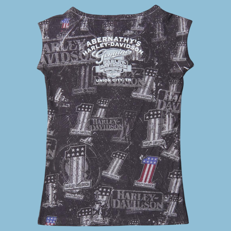 Vintage Harley Davidson 2000s All Over Print T-Shirt - L