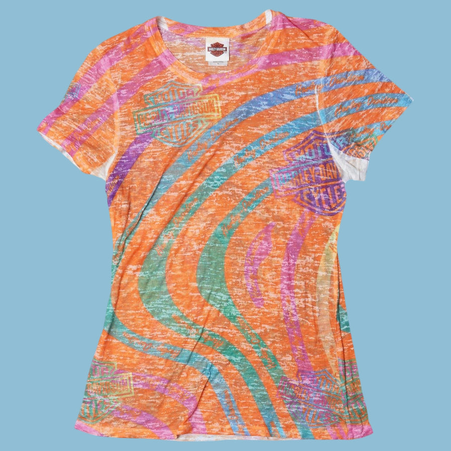 Vintage Harley Davidson 2000s All Over Print T-Shirt - XL