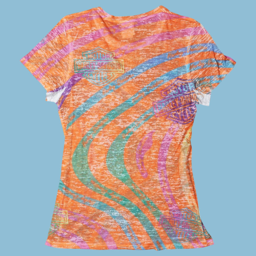 Vintage Harley Davidson 2000s All Over Print T-Shirt - XL