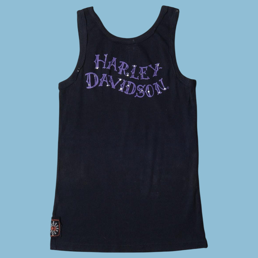 Vintage Harley Davidson 2000s Butterfly Heart Tank Top - S