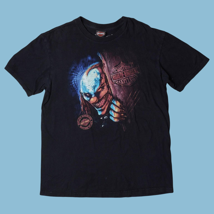 Vintage Harley Davidson 2000s Clown Graphic T-Shirt - L