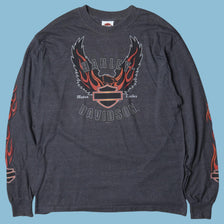 Vintage Harley Davidson 2000s Flame Eagle Longsleeve - L