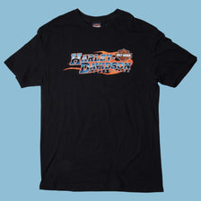 Vintage Harley Davidson 2000s Flame Graphic T-Shirt - XL