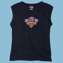 Vintage Harley Davidson 2000s Flaming Heart Tank Top - L