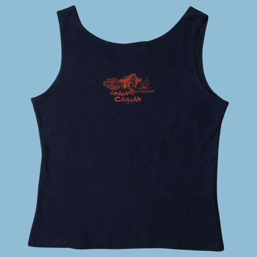 Vintage Harley Davidson 2000s Pirate Skull Tank Top - L