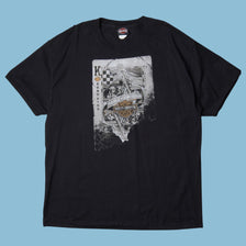 Vintage Harley Davidson 2000s Road King Playing Card T-Shirt - XL