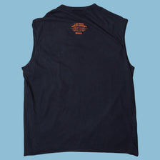 Vintage Harley Davidson 2000s Skull Flames Tank Top - L
