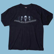 Vintage Harley Davidson 2000s Skull Graphic T-Shirt - XL