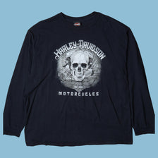 Vintage Harley Davidson 2000s Skull Longsleeve - XL