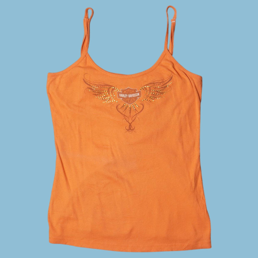Vintage Harley Davidson 2000s Strass Top - L