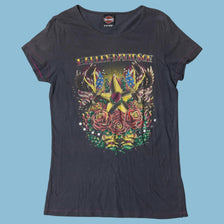 Vintage Harley Davidson 2000s Tattoo Style T-Shirt - L