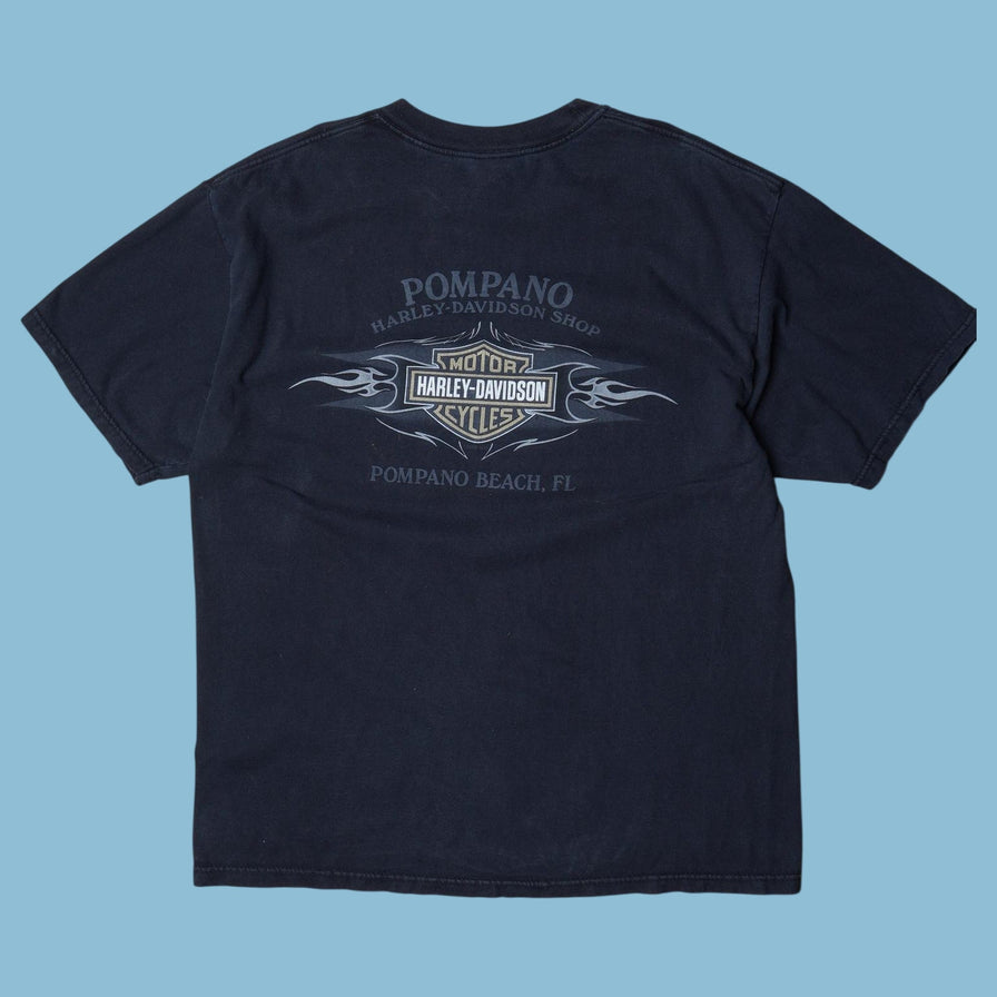 T-shirt vintage Harley Davidson années 90 « Bad To The Bone » - L