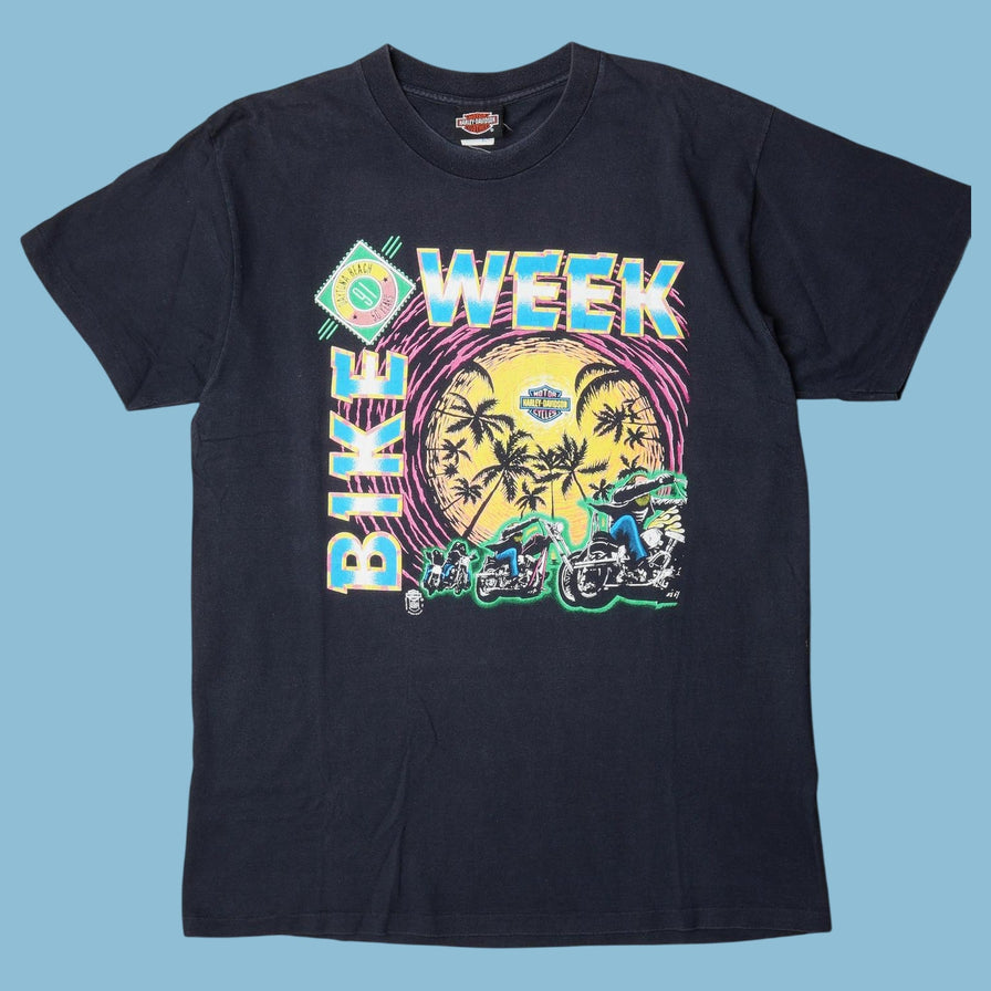 Vintage Harley Davidson 90s Bike Week Daytona Beach T-Shirt - XL