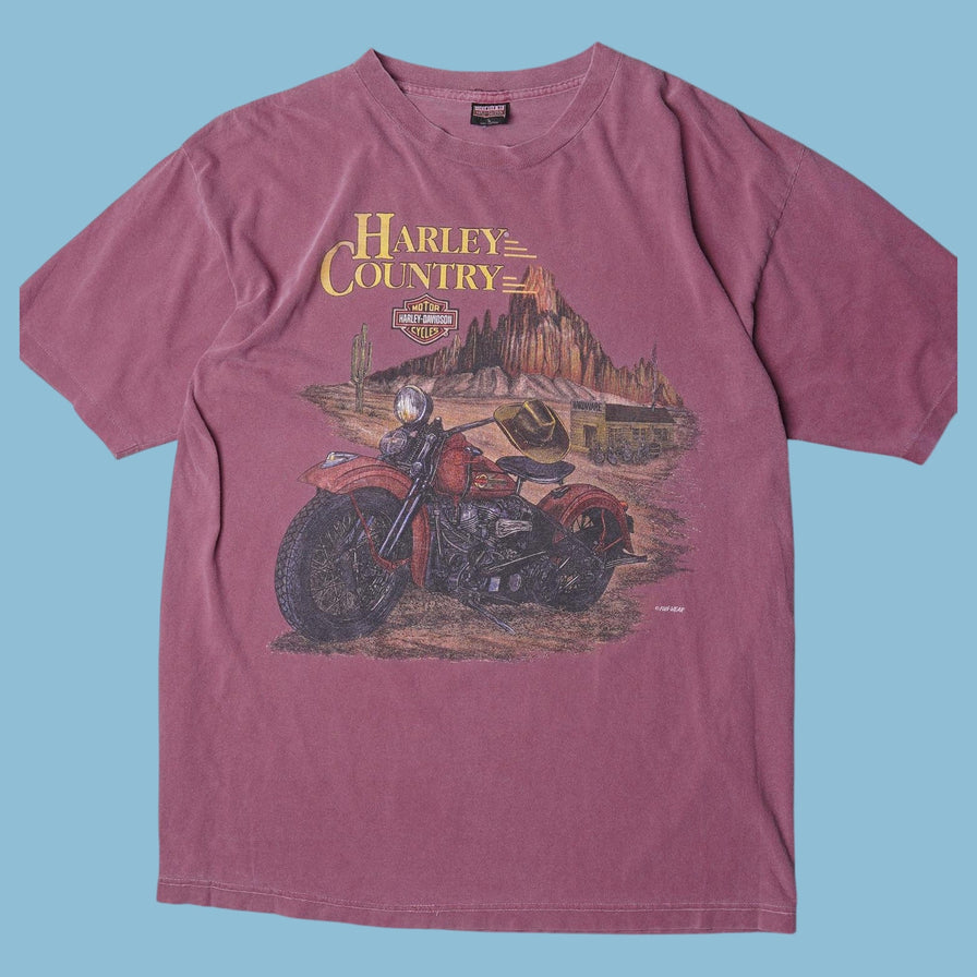 Vintage Harley Davidson 90s Harley Country T-Shirt - L