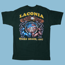 Vintage 90s Laconia Motorcycle Event T-Shirt - L