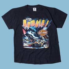 Vintage Harley Davidson 90s Start a Rumble T-Shirt - S