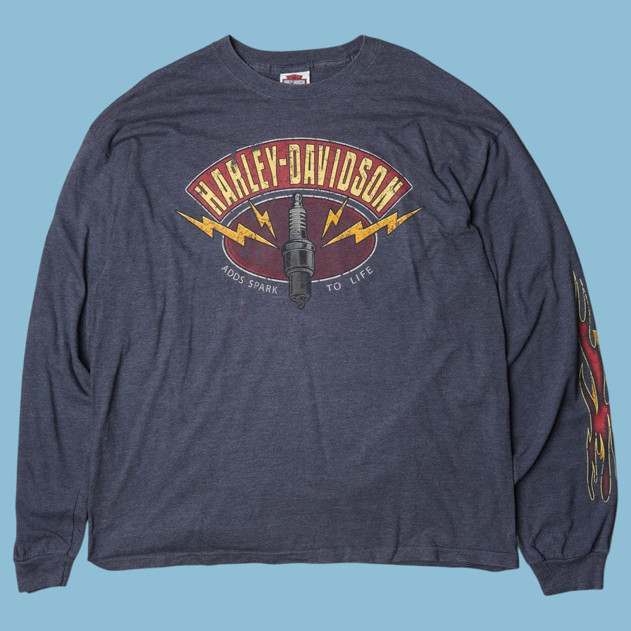 Vintage Harley Davidson Adds Spark To Life Manches Longues - XL