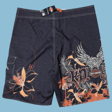 Vintage Harley Davidson Belize Tropical Shorts - L