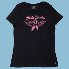 Vintage Harley Davidson Breast Cancer Awareness T-Shirt - L