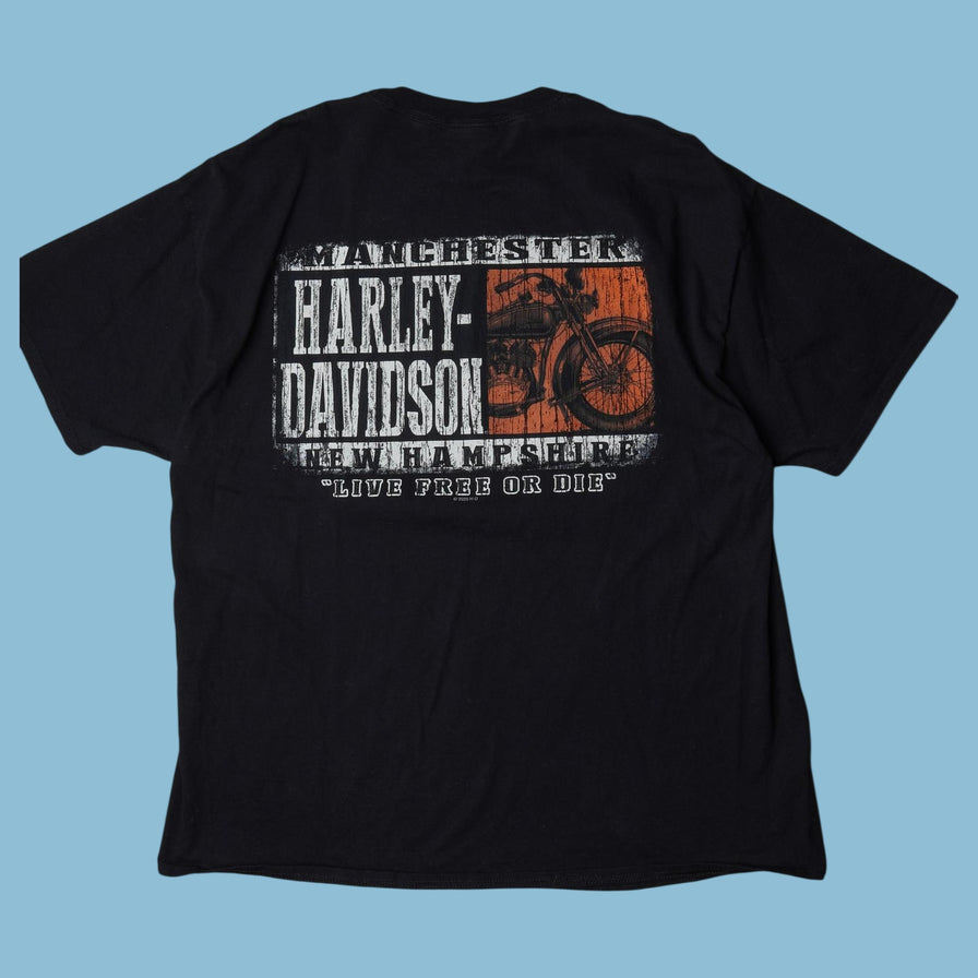 Vintage Harley Davidson Bulldog Graphic T-Shirt - XL