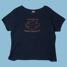 Vintage Harley Davidson Deadwood Rhinestone T-Shirt - XL
