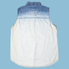 Vintage Harley Davidson Denim Ombre Weste - XL