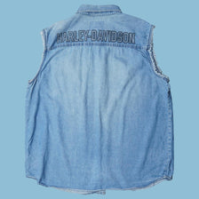 Vintage Harley Davidson Denim Weste - XL