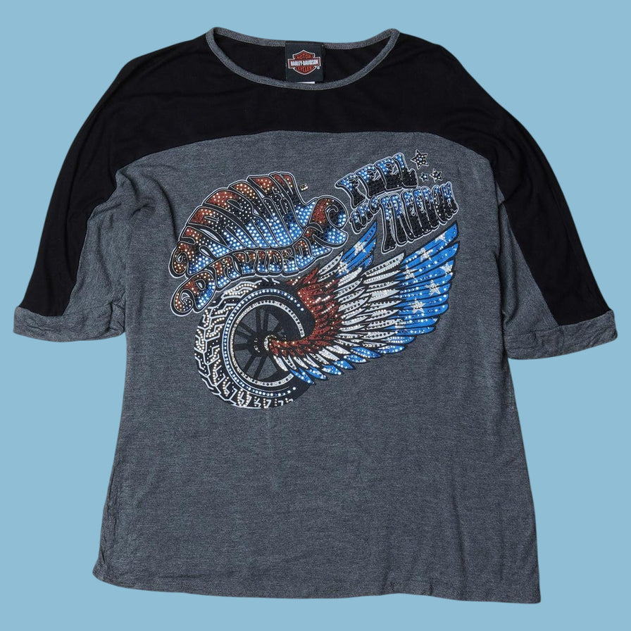 Vintage Harley Davidson Feel The Freedom Longsleeve - M