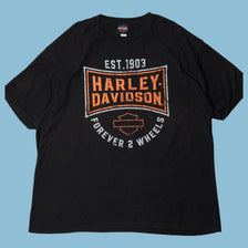 Vintage Harley Davidson Forever 2 Wheels T-Shirt - 2XL