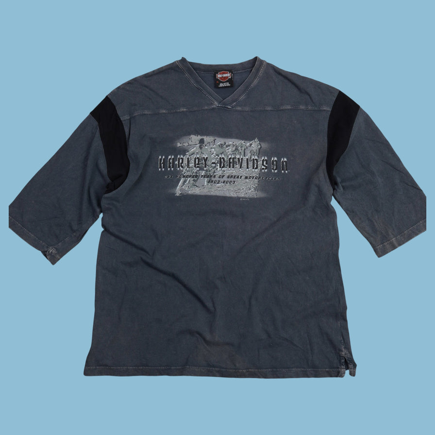 Vintage Harley Davidson Germany dreiviertel T-Shirt - XL - NFF Vintage