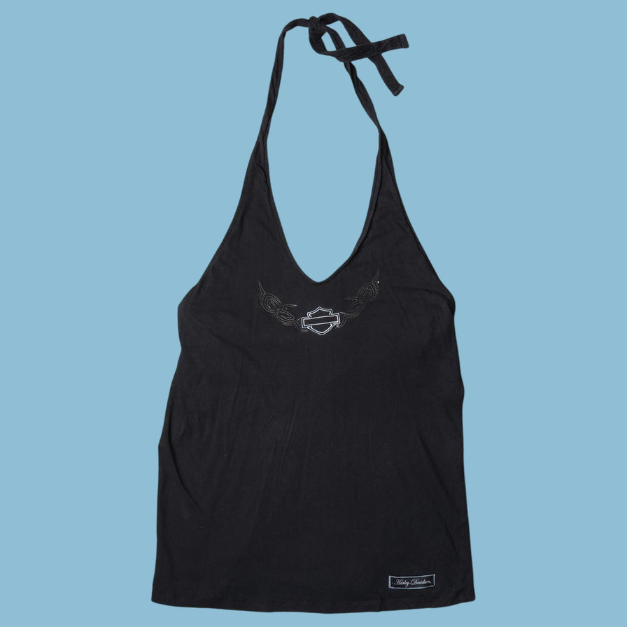 Vintage Harley Davidson Halter Top - XL