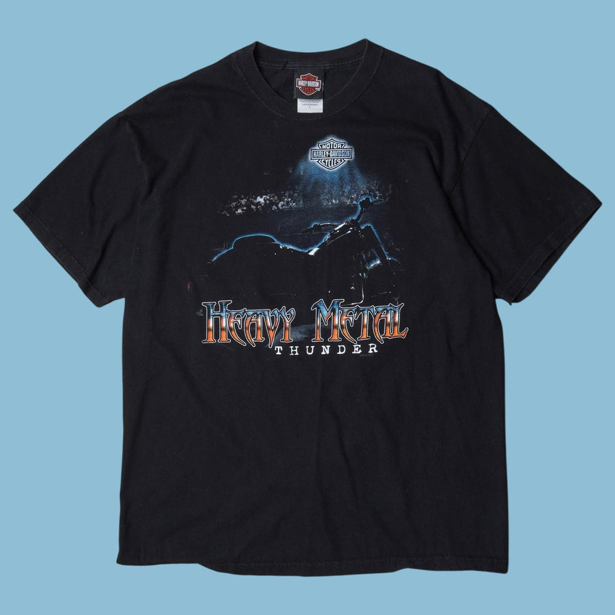 Vintage Harley Davidson Heavy Metal Thunder T-Shirt - L