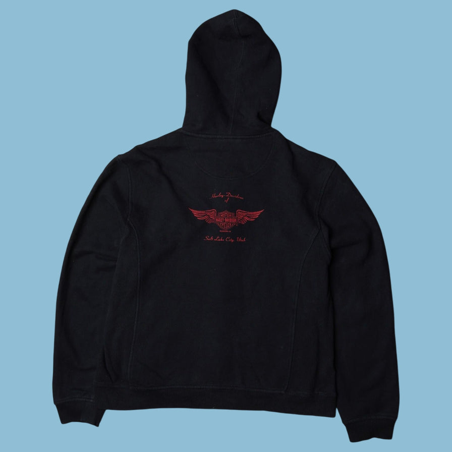 Vintage Harley Davidson Zip Hoodie - S