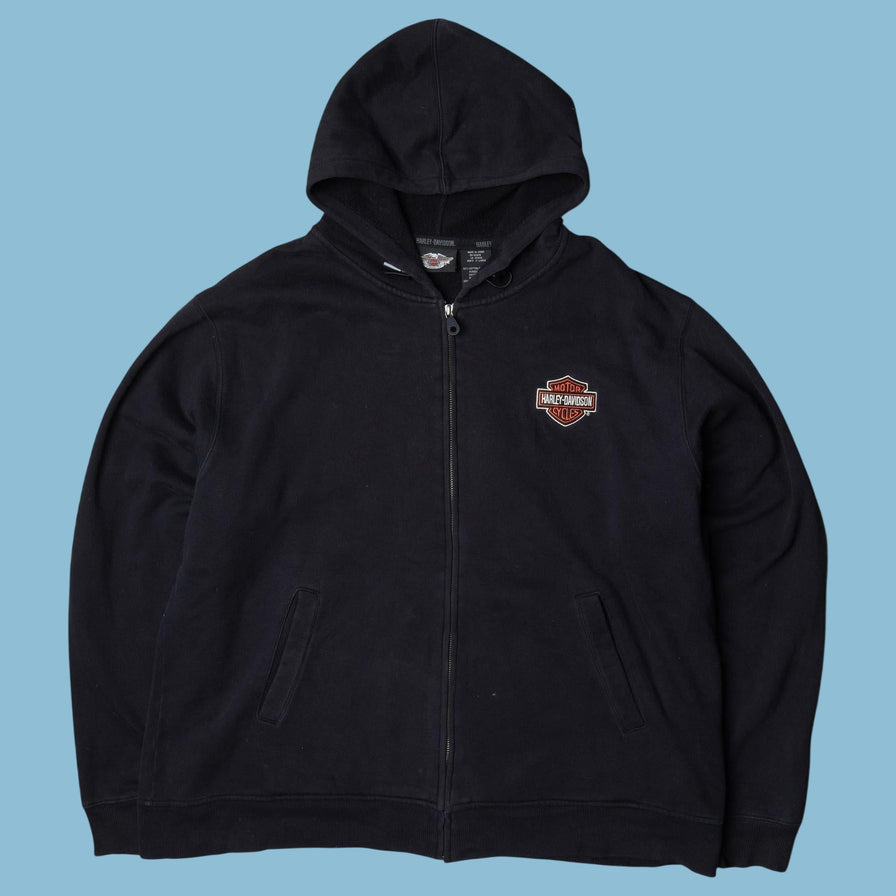 Vintage Harley Davidson Zip Hoodie - XL