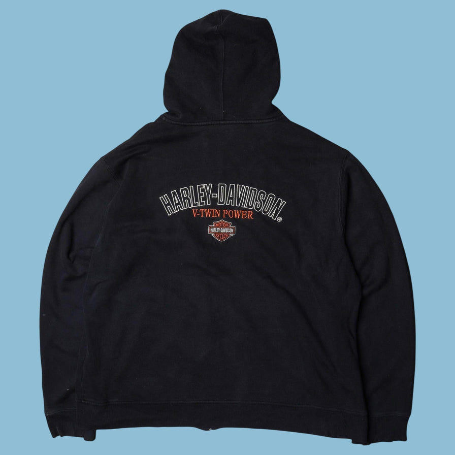Vintage Harley Davidson Zip Hoodie - XL