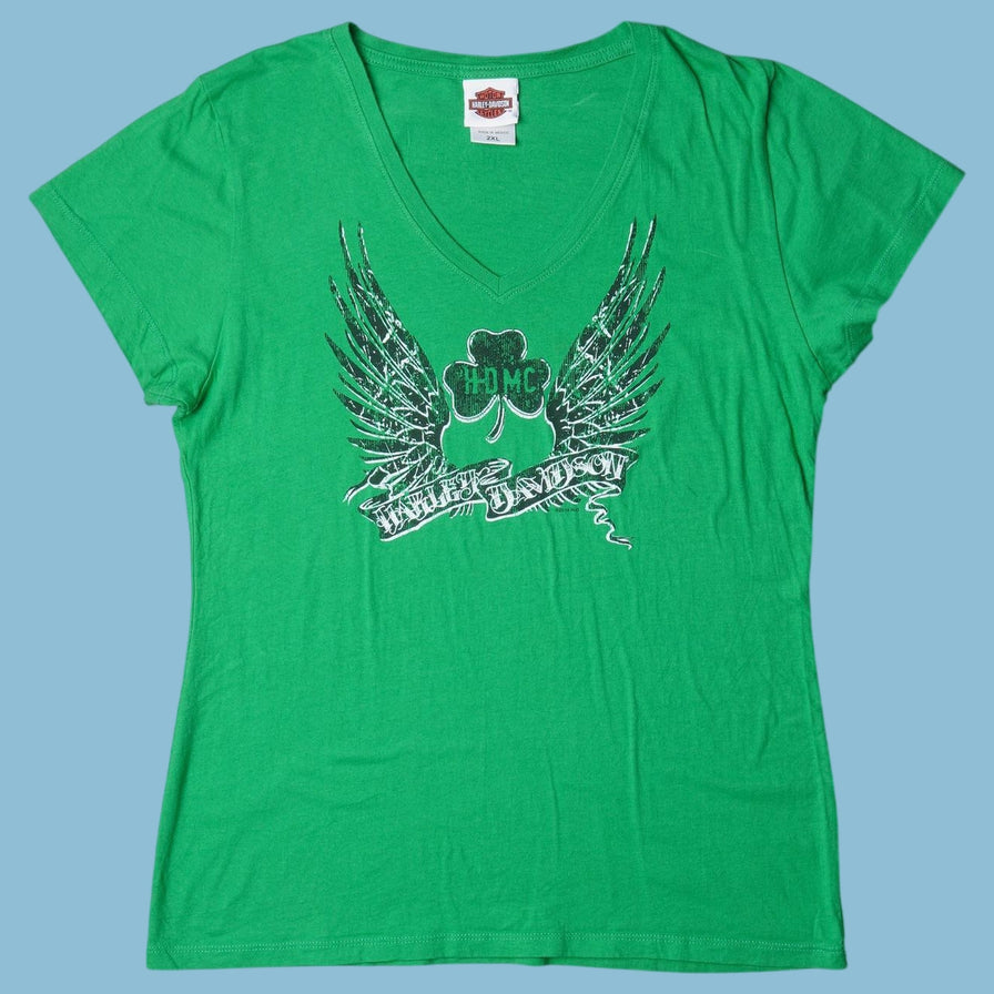 Vintage Harley Davidson Irish Shamrock T-Shirt - 2XL