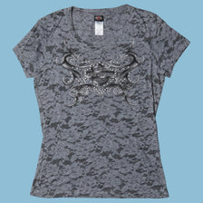 Vintage Harley Davidson Lace T-Shirt - M