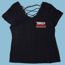 Vintage Harley Davidson Lace-Up T-Shirt - 2XL