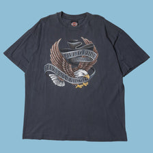 Vintage Harley Davidson Live To Ride Eagle T-Shirt - XL
