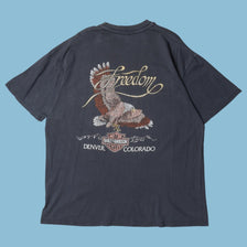 Vintage Harley Davidson Live To Ride Eagle T-Shirt - XL