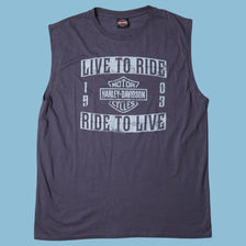 Vintage Harley Davidson Live To Ride Tank Top - 2XL