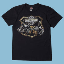 Vintage Harley Davidson Motorcycle Graphic T-Shirt - S