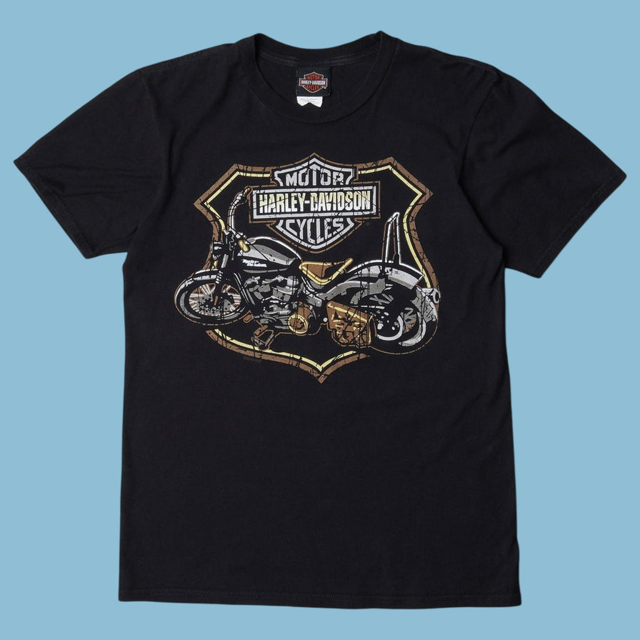 Vintage Harley Davidson Motorcycle Graphic T-Shirt - S