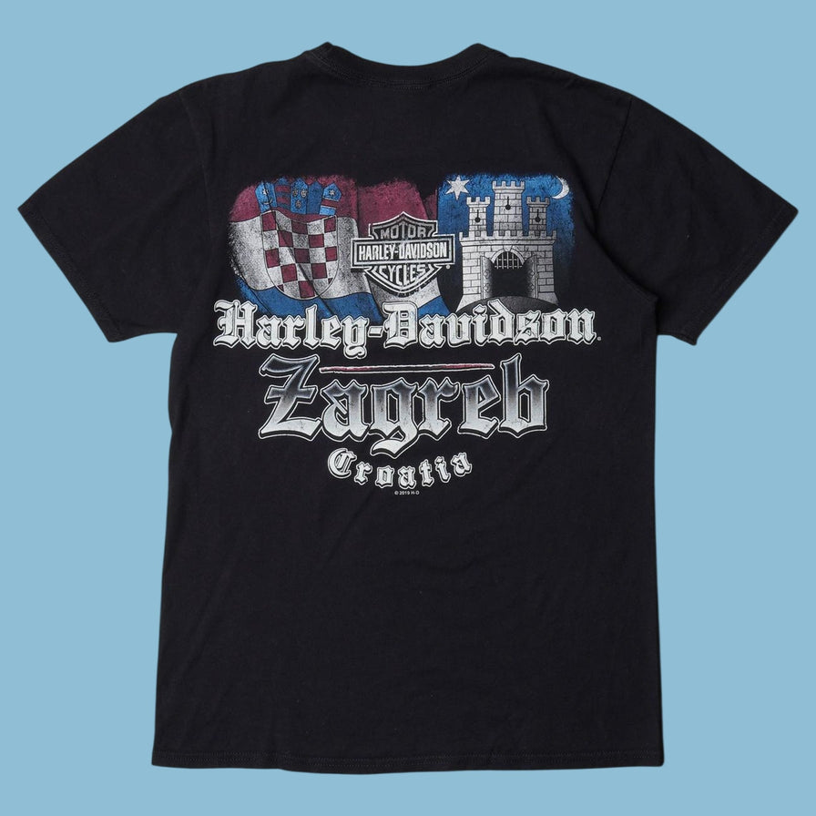 Vintage Harley Davidson Motorcycle Graphic T-Shirt - S