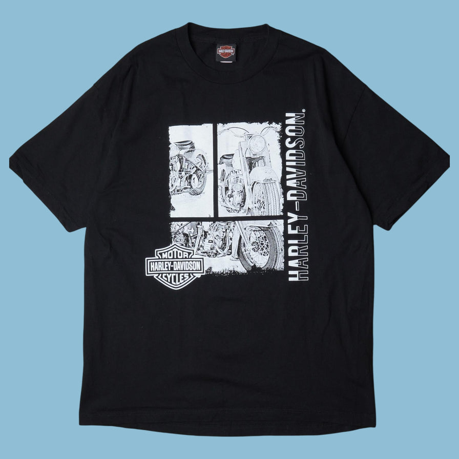 T-shirt imprimé moto Harley Davidson vintage - XL