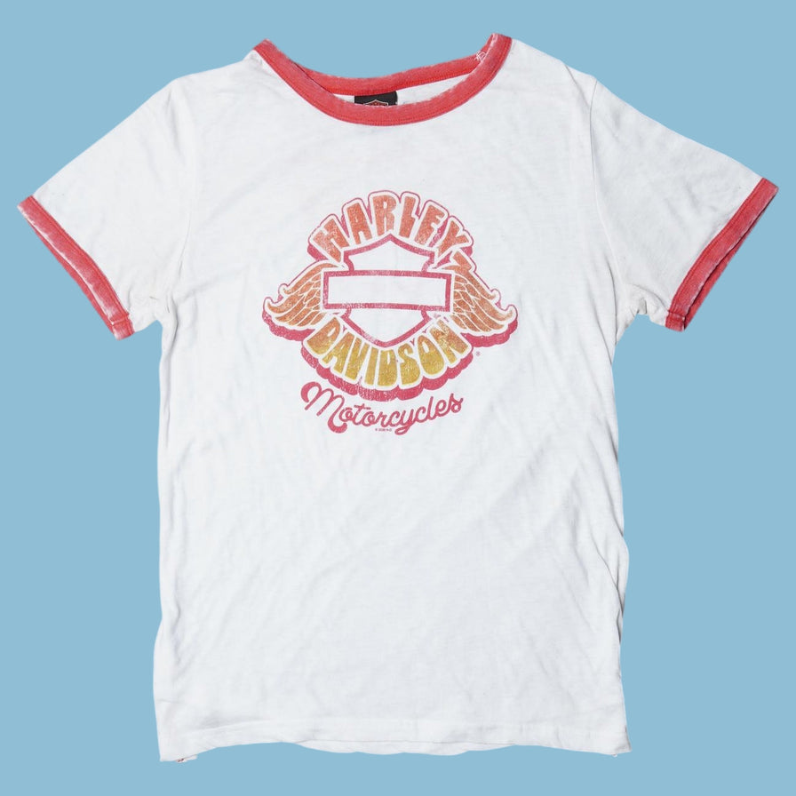 Vintage Harley Davidson Motorcycles Ringer T-Shirt - M